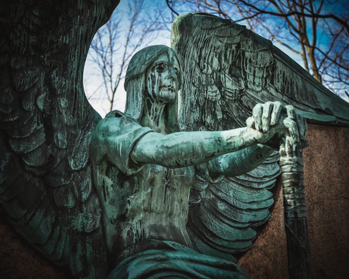 Architectural statue fine art print